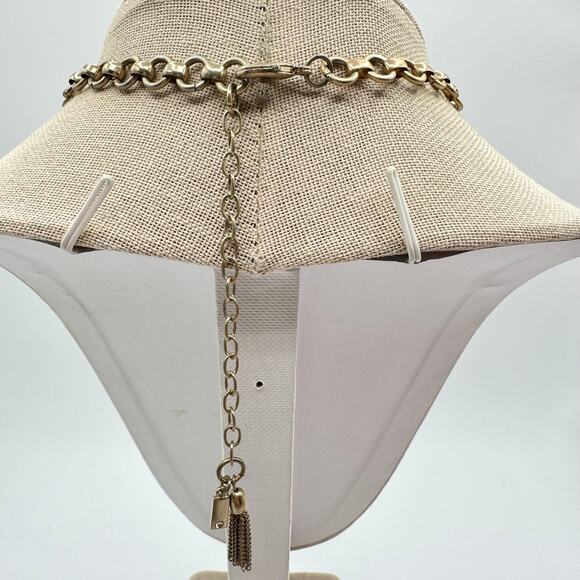 Simply Vera Vera Wang Jeweled Rhinestone Fall Color Floral Bib Necklace Signed - Picture 14 of 16